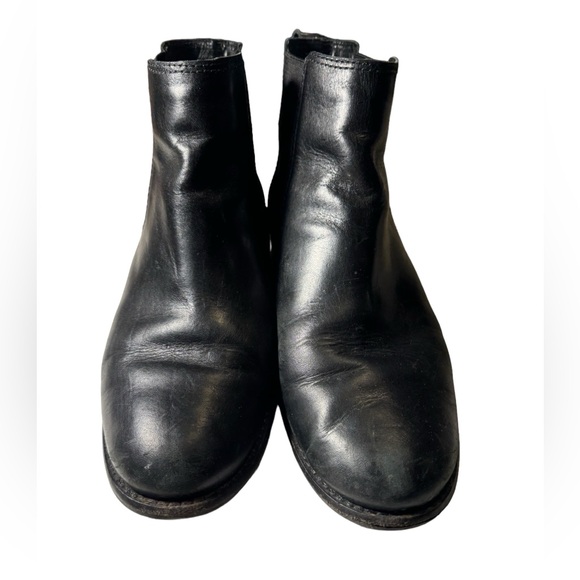 Vintage LL Bean Black Leather Women’s Slip On Boots Size 8B - Picture 2 of 8